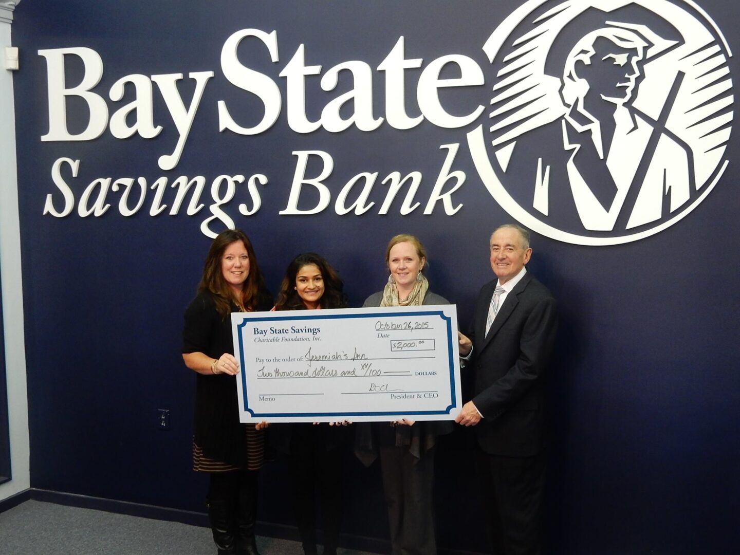 Thank You Bay State Savings Bank!